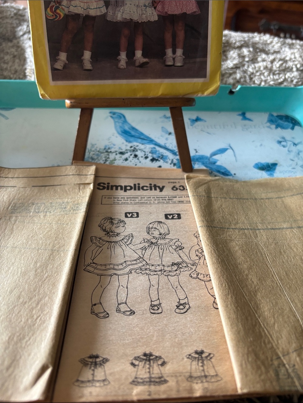 Simplicity Girls' Ruffled Dress Pattern  1984 - Picture 4 of 6